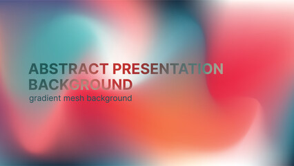 Abstract liquid gradient mesh background set with blended heading. Modern design template for presentation design. Vector illustration.