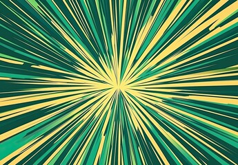 Obraz premium Abstract background with green and yellow lines, vector illustration style, flat design, motion blur effect