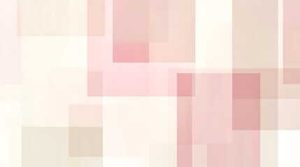 Abstract Pastel Geometric Shapes Design