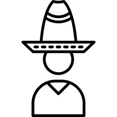 Mexican Man Icon