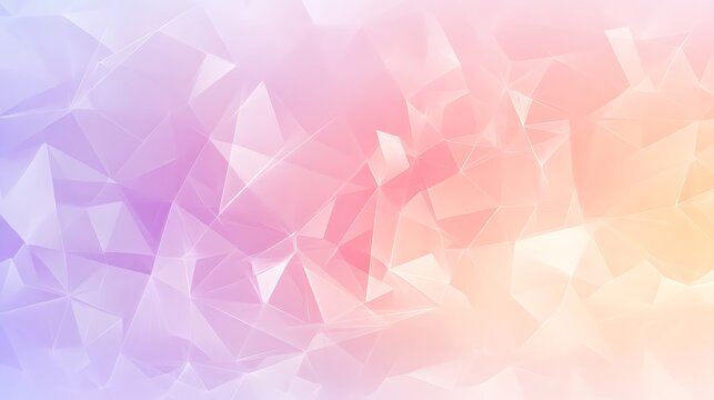 Abstract Pastel Geometric Triangular Background Design