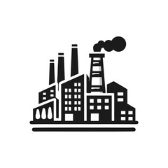 Obraz premium industrial factory engrave logo icon design icons set transparent background