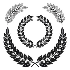 Obraz premium laurel wreath vector