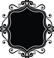 Space saving calligraphy frame