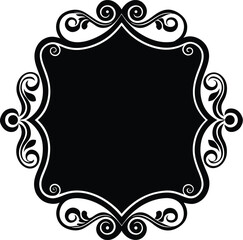 Subtle scrollwork border .