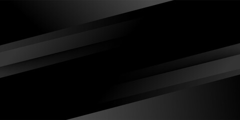 Black abstract background. Elegant dark diagonal shape elements. Modern luxury grey gradient graphic design.