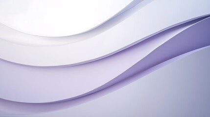 Obraz premium Abstract Lavender And White Curving Layers Design