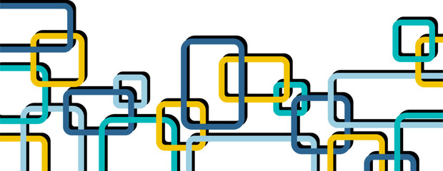 Modern Geometric Square Border