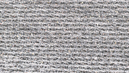 Texture de chaussée après passage d'une fraiseuse