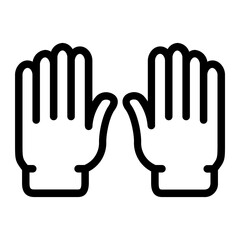 Obraz premium Hand gesture Line icon