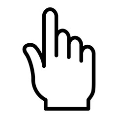 Hand gesture Line icon