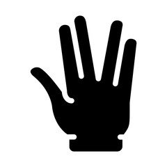 Hand gesture Solid icon