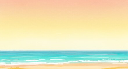 Obraz premium Golden Hour Shoreline AI Generated