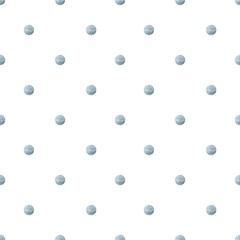 Watercolor pattern blue dots drops, spots, circle, confetti. Illustration geometric. Seamless print children's on isolated background for design, fabric, baby clothes, textile, packaging, wallpaper