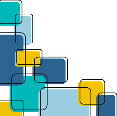 Geometric Modern Square Corner