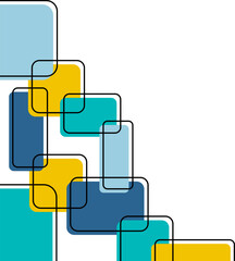 Geometric Modern Square Corner