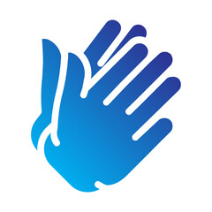 Hand gesture Flat Gradient Icon