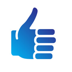 Hand gesture Flat Gradient Icon