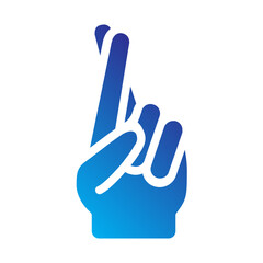 Hand gesture Flat Gradient Icon