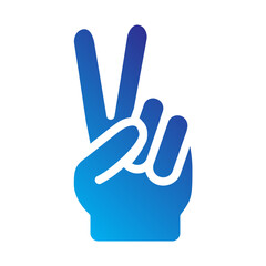 Hand gesture Flat Gradient Icon