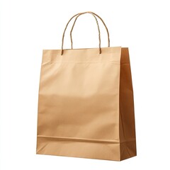 Simple brown paper shopping bag
