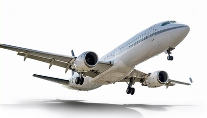 air plane boing isolated on a white background