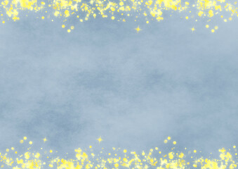 Obraz premium 上下キラキラ×水彩風背景(ブルー)