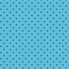 Polka dots design, Blue background, seamless repeat dots pattern, gift wrap paper