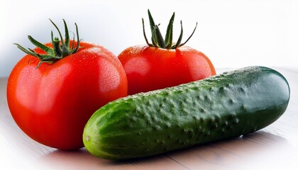 tomato and cucumber