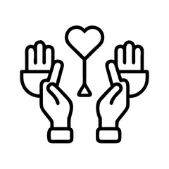 Hands holding love heart donation charity care giving kindness support volunteer community help 
