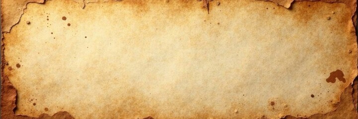 Fototapeta premium Distressed paper surface with tears and coffee stains, paper texture, worn paper, frayed edge