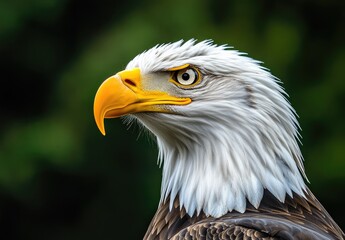 Obraz premium Close-up of an eagle's head