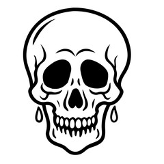 Obraz premium Skull Silhouette