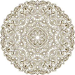 Beautiful flower art and mandala vector design