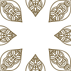 Beautiful flower art and mandala vector design