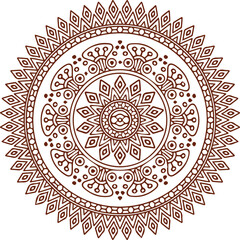 Beautiful flower art and mandala vector design