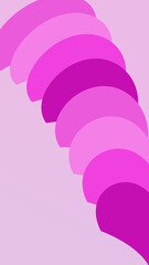 vector illustration of a pink ribbon semicircle row as background