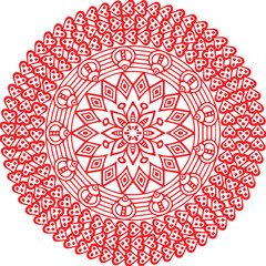 Beautiful flower art and mandala vector design