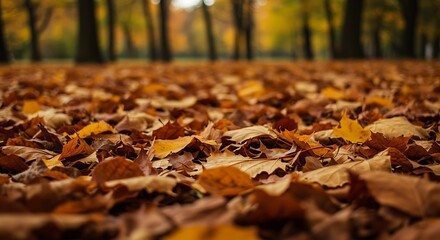 Autumn's Golden Carpet AI Generated