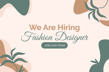 We Are Hiring Graphic - Job Vacancy Promotion Template