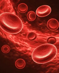 Red Blood Cells in Motion Under Microscope: Detailed View of Life