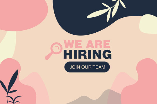 We Are Hiring Template - Job Recruitment Poster Design