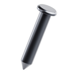 3D Icon of Nail. Designed in a simple and realistic style, perfect for illustrating woodworking, construction, DIY projects, and professional craftsmanship.