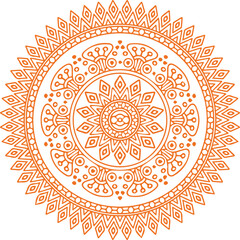 Beautiful flower art and mandala vector design