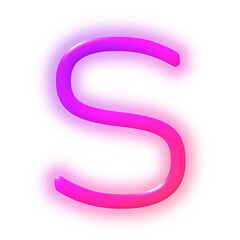 pink letter s