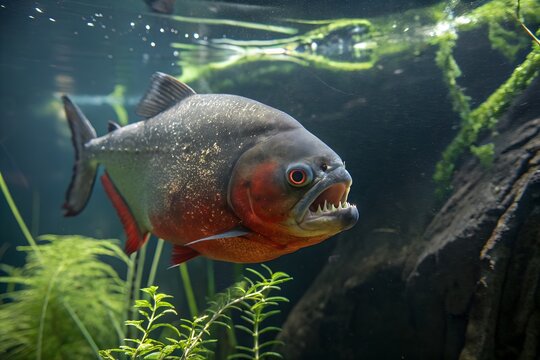 piranha in the river
