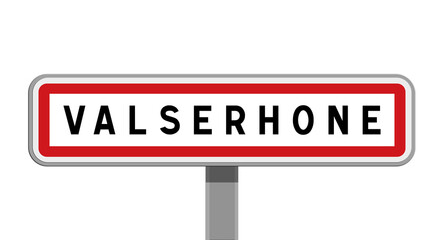 Panneau sur poteau central de Valserhône, Ain, Auvergne-Rhône-Alpes