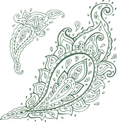 Beautiful flower art and mandala vector design