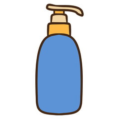 cosmetic pump bottle vector illustration