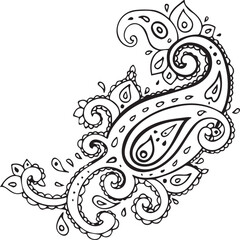 Beautiful flower art and mandala vector design